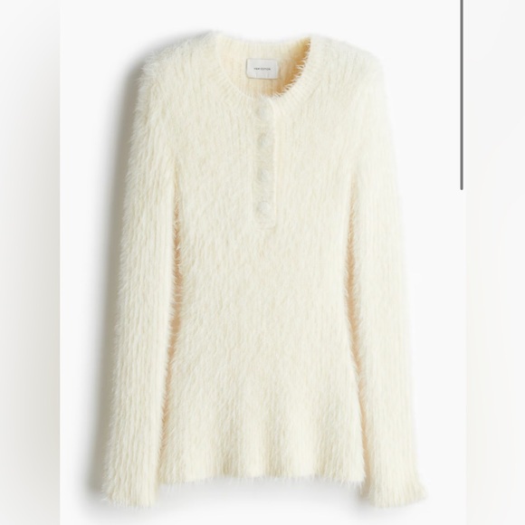 NWT! H&M Cream Textured Cardigan - Picture 1 of 13